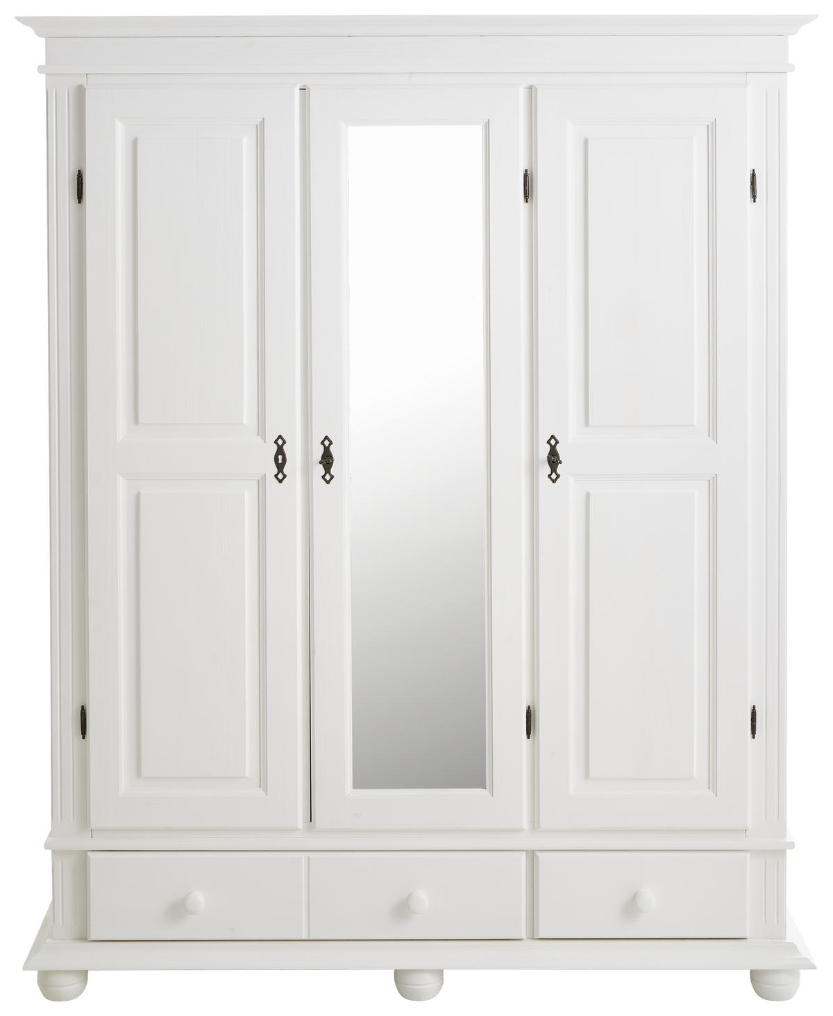 GARDEROBENSCHRANK  in 154/192/58 cm  - Schwarz/Weiß, LIFESTYLE, Holz/Holzwerkstoff (154/192/58cm) - Landscape