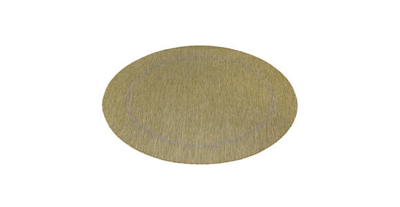 FLACHWEBETEPPICH 120/120 cm Relax Grün  - Grün, Basics, Textil (120/120cm) - Novel