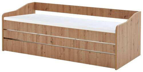 AUSZIEHBETT 90/200 cm  in Eiche Artisan  - Eiche Artisan, MODERN, Holzwerkstoff (90/200cm) - MID.YOU