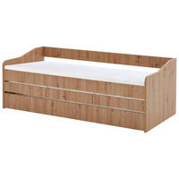 AUSZIEHBETT 90/200 cm  in Eiche Artisan  - Eiche Artisan, MODERN, Holzwerkstoff (90/200cm) - MID.YOU