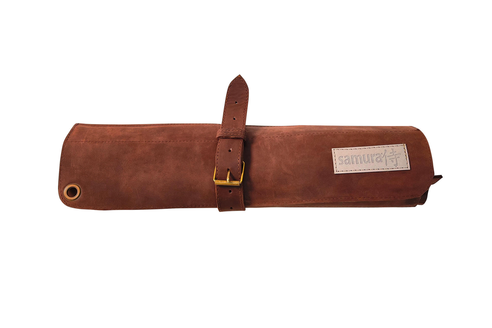 PRIBOR ZA KUVANJE - tamnobraon, Osnovno, koža (44/57cm) - Samura