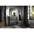 GARDEROBE 3-teilig  in 133/195/20 cm  - Anthrazit, Design, Glas/Holz (133/195/20cm) - Johann Jakob