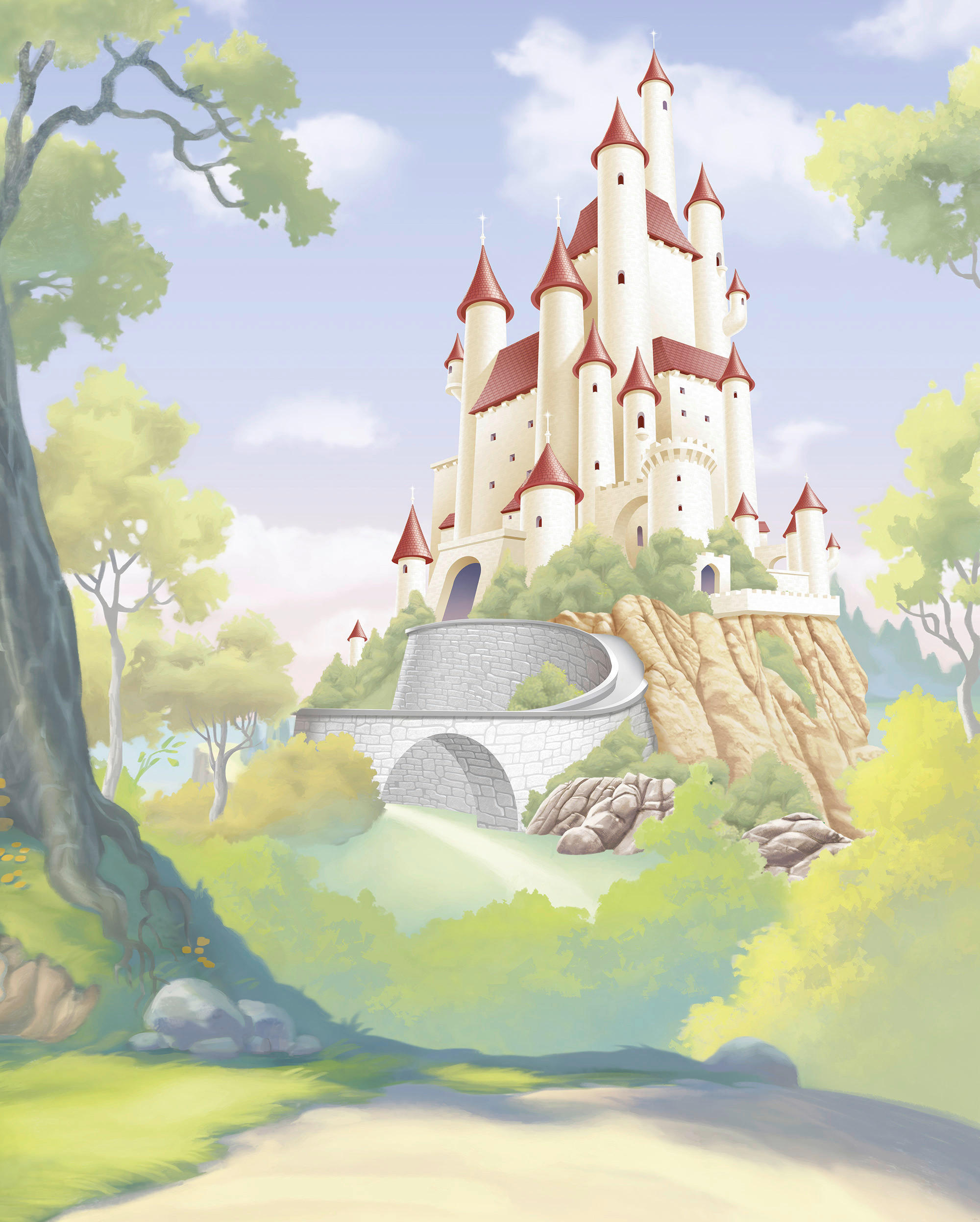 FOTOTAPETE PRINCESS SNOW WHITE  - Naturfarben, Design, Textil (200/250cm) - Disney