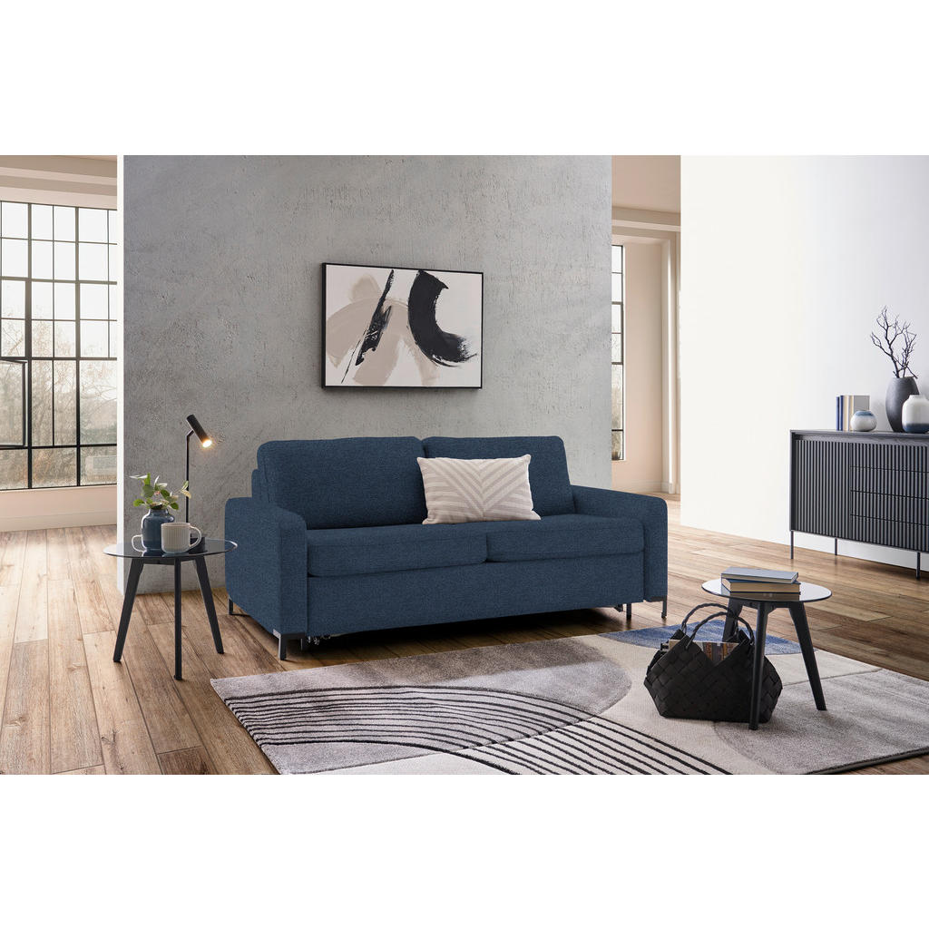 Thumbnail - Livetastic Schlafsofa, Blau, Textil, Uni, 2-Sitzer, Füllung: Schaumstoff, 187x84x97 cm, Reach, Made in EU, FSC Mix, Stof...