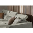 ECKSOFA in Struktur Creme  205/284 cm  - Creme/Schwarz, Design, Kunststoff/Textil (205/284cm) - Xora