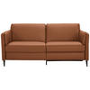 3-SITZER-SOFA in Leder Cognac  - Cognac/Schwarz, Design, Leder/Metall (190/84/99cm) - Dieter Knoll