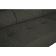 ECKSOFA in Chenille Graubraun  280/205 cm  - Graubraun/Schwarz, Design, Textil/Metall (280/205cm) - Xora