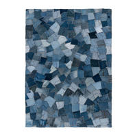 FLACHWEBETEPPICH 160/230 cm My Denim Pocke Blau  - Blau, Basics, Textil (160/230cm) - Obsession