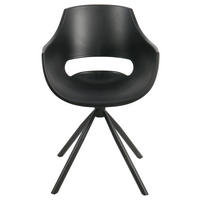 ARMLEHNSTUHL  in Eisen matt  - Schwarz, MODERN, Kunststoff/Metall (58/88/58cm) - MID.YOU
