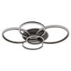 LED-DECKENLEUCHTE 110/88/11,5 cm   - Klar/Anthrazit, Design, Kunststoff/Metall (110/88/11,5cm) - Globo