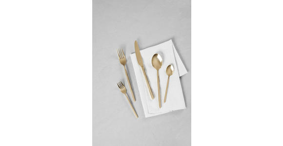 BESTECKSET Glam Chic 30-teilig Edelstahl  - Goldfarben, Design, Metall - Homeware Profession.