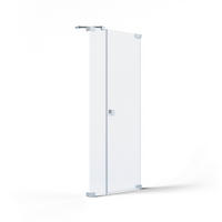 DUSCHTÜR Silberfarben  80/200 cm  - Silberfarben, MODERN, Glas/Metall (80/200cm) - Schöner Wohnen