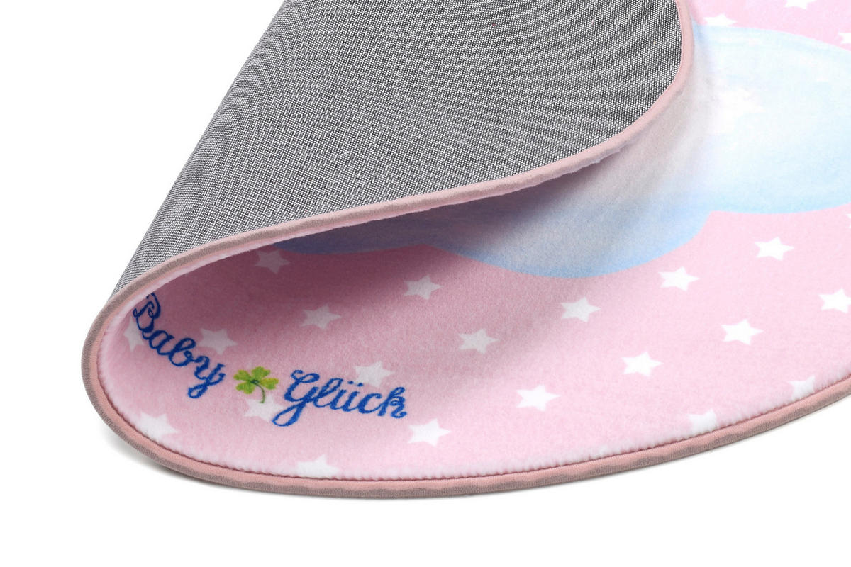 KINDERTEPPICH 100 cm Baby Glück  - Hellrosa, Design, Textil (100cm)