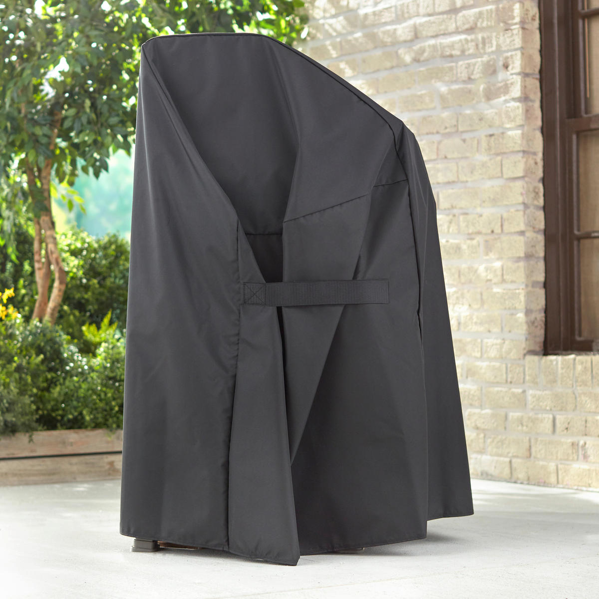 GRILLABDECKHAUBE 45/107/130 cm  - Schwarz, Basics, Kunststoff (45/107/130cm) - Weber Grill