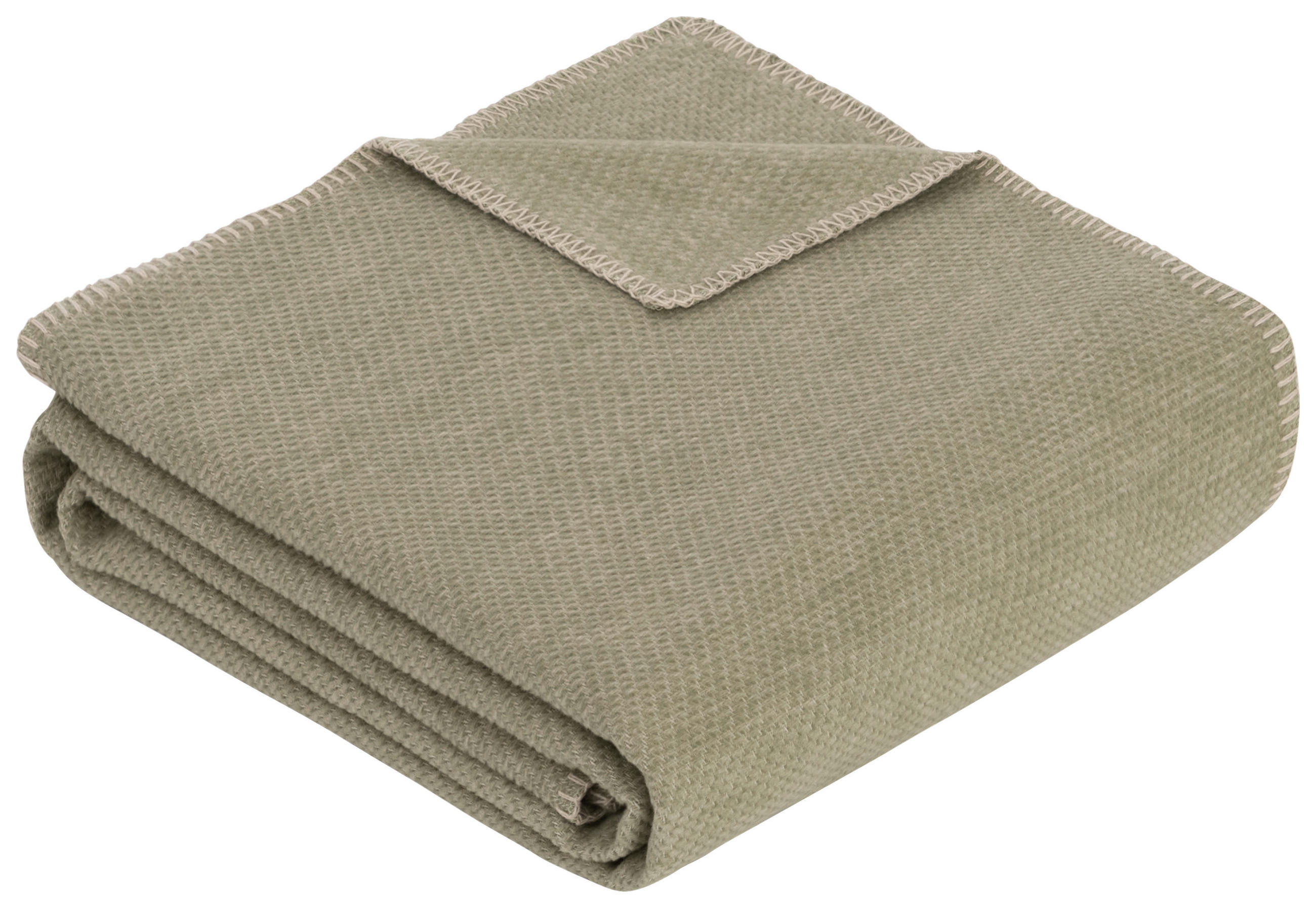WOHNDECKE CHARLOTTE 140/200 cm  - Grün, KONVENTIONELL, Textil (140/200cm) - Bio:Vio