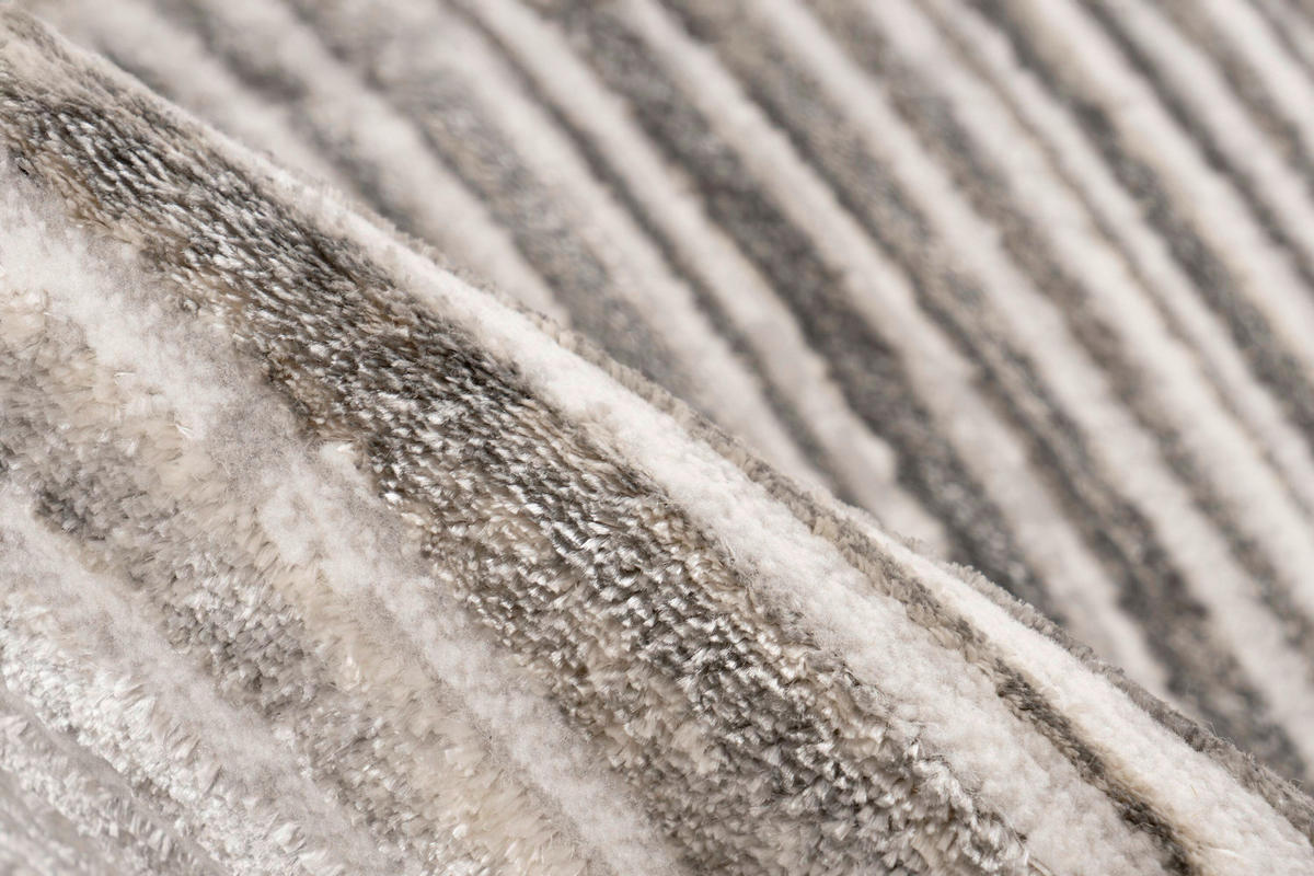 FLACHWEBETEPPICH 200/290 cm Silberfarben, Beige  - Beige/Silberfarben, Basics, Textil (200/290cm) - Kayoom