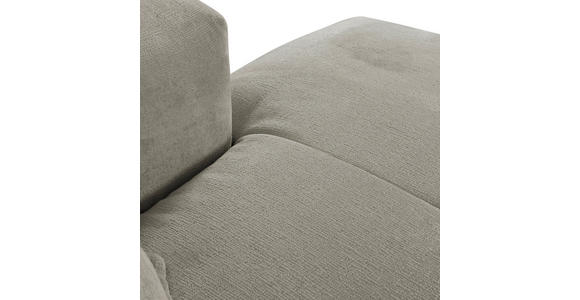 ECKSOFA in Chenille Hellgrau  - Hellgrau/Schwarz, Design, Kunststoff/Textil (280/175cm) - Landscape