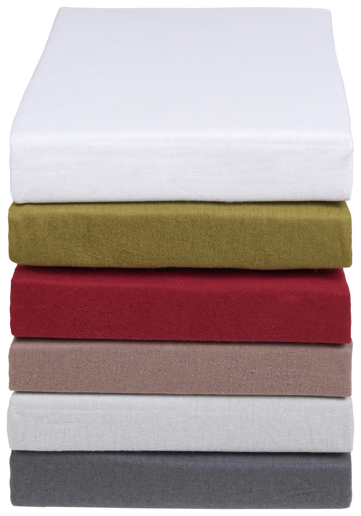 Flanell-Spannleintuch 100/200 cm Biber  - Dunkelgrün, KONVENTIONELL, Textil (100/200cm) - Esposa