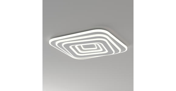 LED-DECKENLEUCHTE 53/53/5,5 cm   - Weiß, Design, Kunststoff/Metall (53/53/5,5cm) - Novel