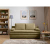 SCHLAFSOFA in Struktur Olivgrün  - Schwarz/Olivgrün, Konventionell, Kunststoff/Textil (195/93/83cm) - Carryhome