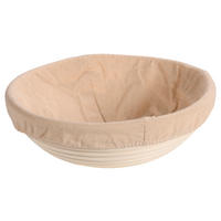 KOŠARA ZA VZHAJANJE TESTA     25,0/25,0/8,0 cm         - krem barve/bež, Basics, tekstil/les (25,0/25,0/8,0cm) - Kesper
