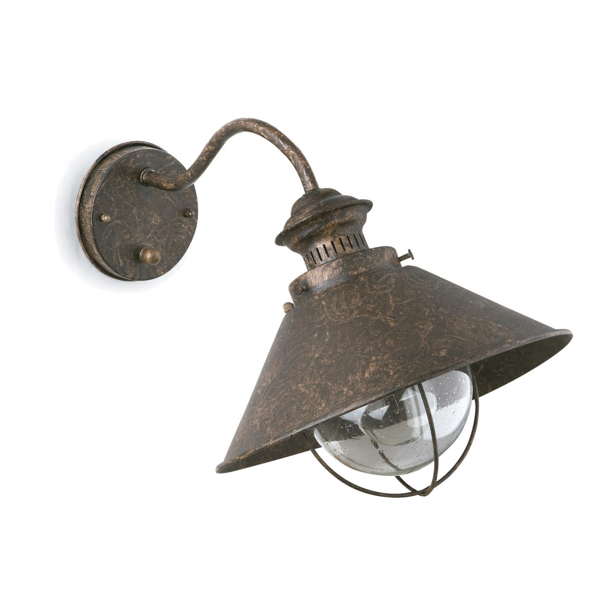 AUßENWANDLEUCHTE 37/26/26 cm   - Rostfarben, LIFESTYLE, Metall (37/26/26cm)