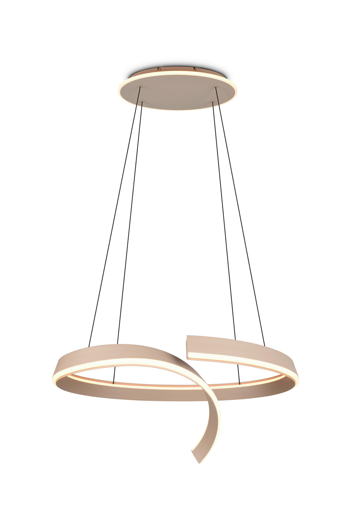 LED-HÄNGELEUCHTE CIRONDA 81/200/55 cm  - Beige, Design, Metall (81/200/55cm) - Cinque