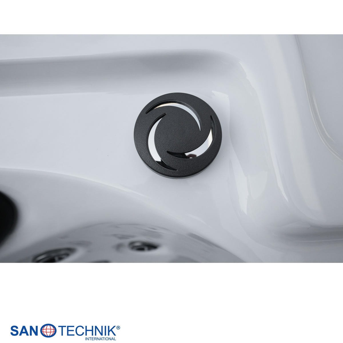 WHIRLPOOL Caorle  - Grauweiß, KONVENTIONELL, Kunststoff (210/180/82cm) - Sanotechnik