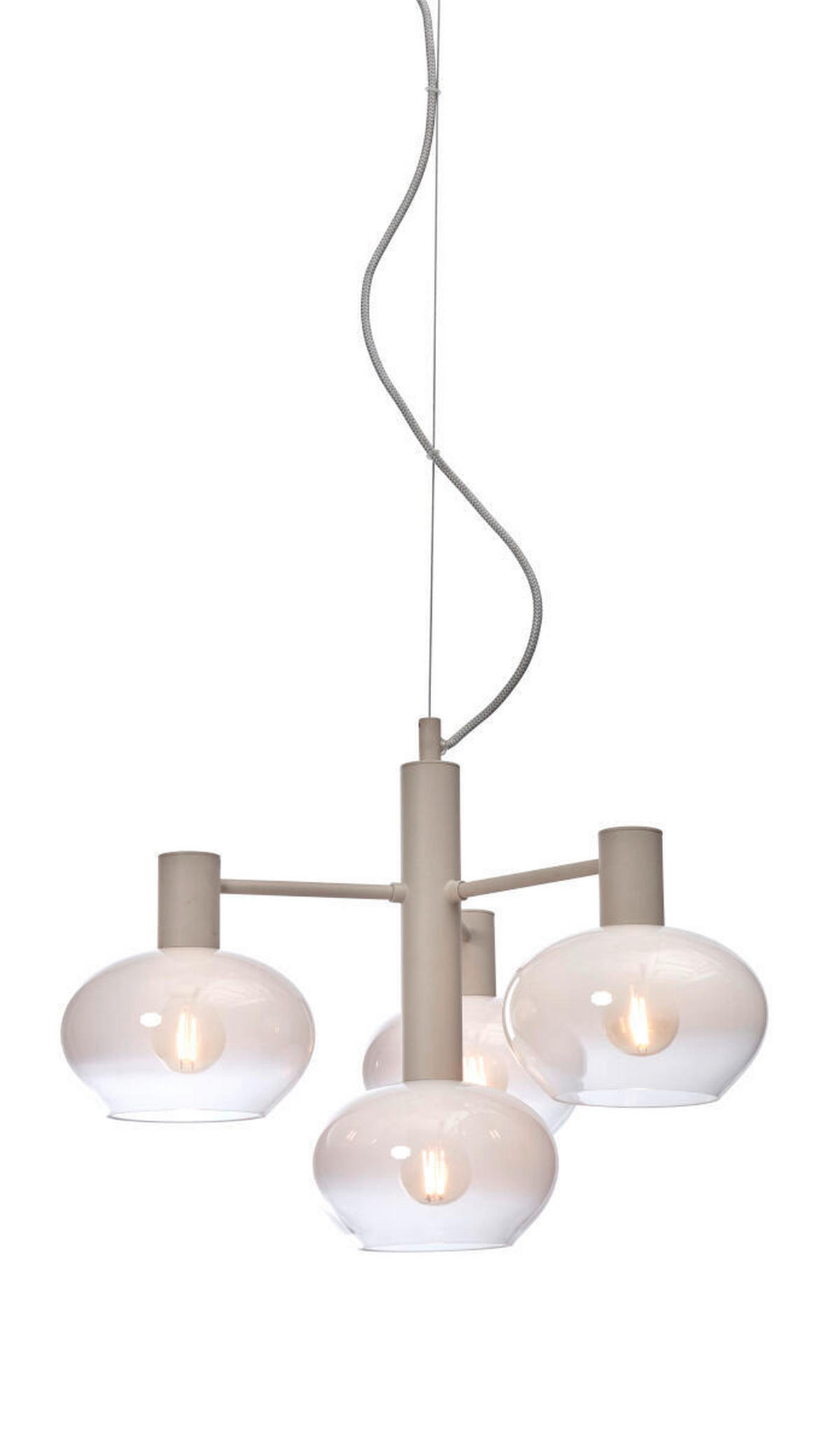 HÄNGELEUCHTE 43/34 cm  - Weiß, Trend, Glas (43/34cm) - It's about Romi