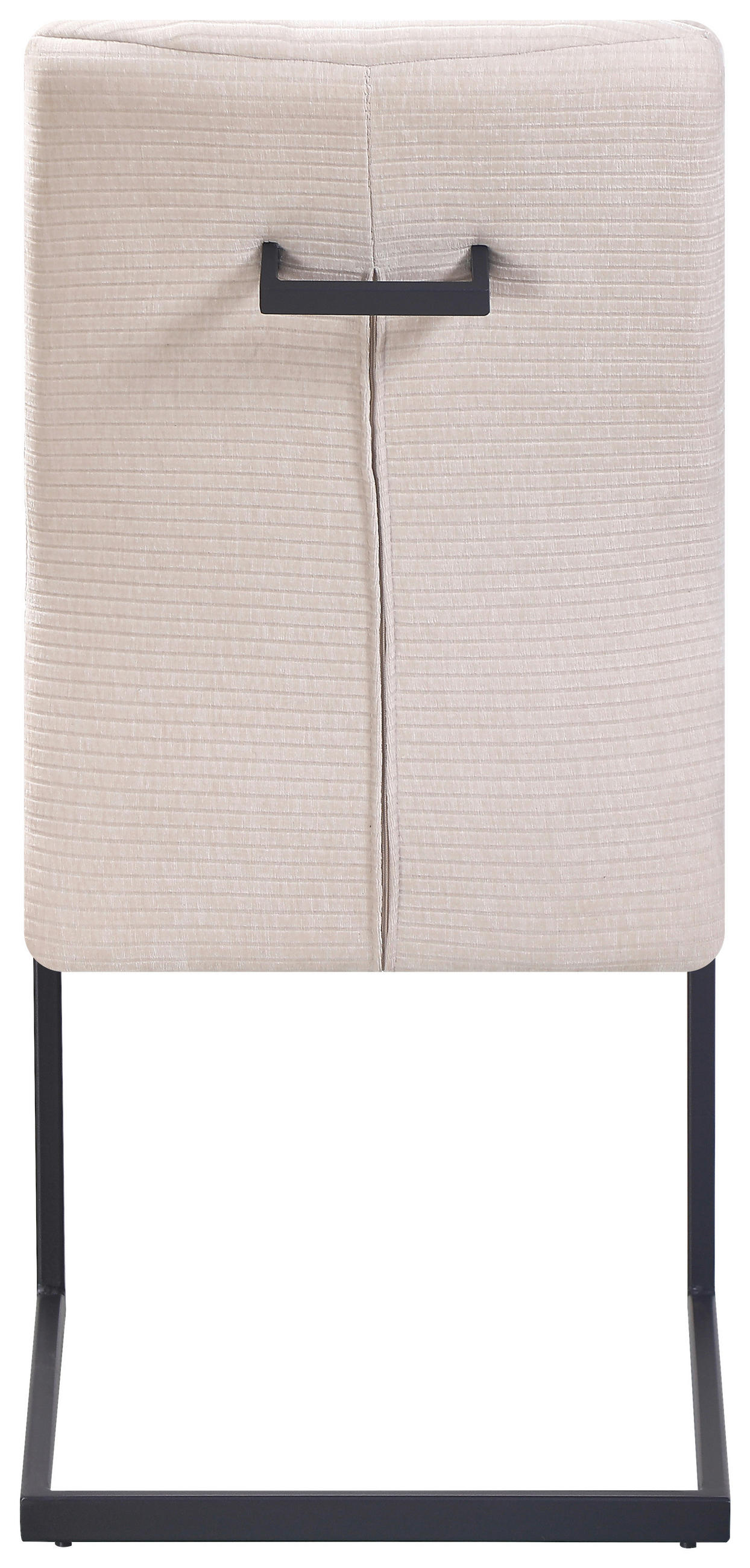 SCHWINGSTUHL  in Eisen Cord  - Beige/Schwarz, KONVENTIONELL, Textil/Metall (50/99/67cm) - MID.YOU