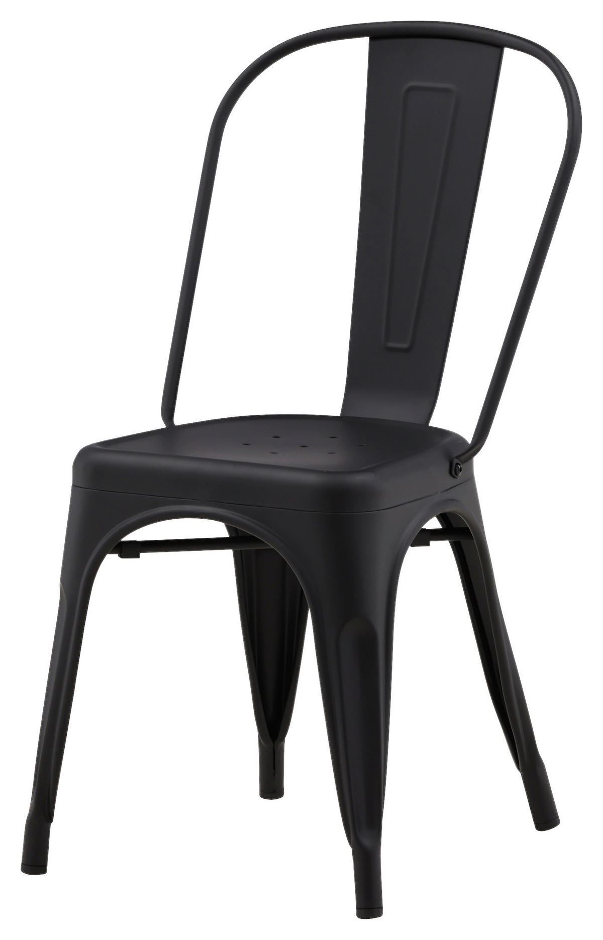 STUHL-SET  in Stahl Metall  - Schwarz, Design, Metall (45/85/53cm) - Livetastic