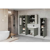 BADEZIMMER 5-teilig  in  - Weiss/Grün, Lifestyle, Glas/Keramik (120,4/131,5/30,2cm) - P & B