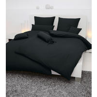 BETTWÄSCHE Seersucker 135/200 cm  - Schwarz, Basics, Textil (135/200cm) - Janine