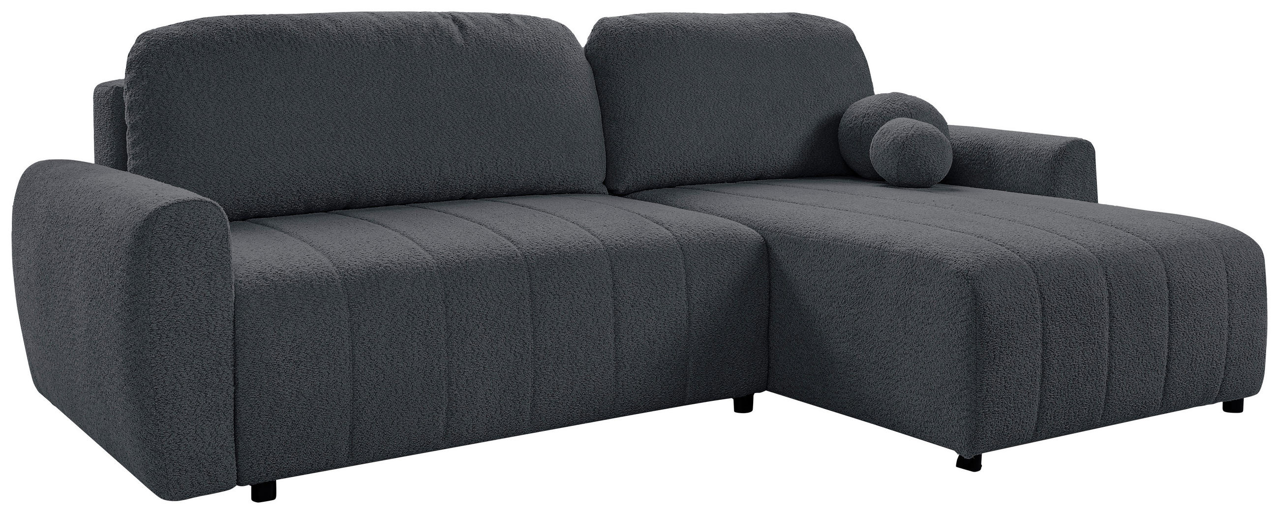Thumbnail - Livetastic Ecksofa Luna, Grau, Textil, 2-Sitzer, Füllung: Schaumstoff, seitenverkehrt montierbar, L-Form, 260 cm, Made i...