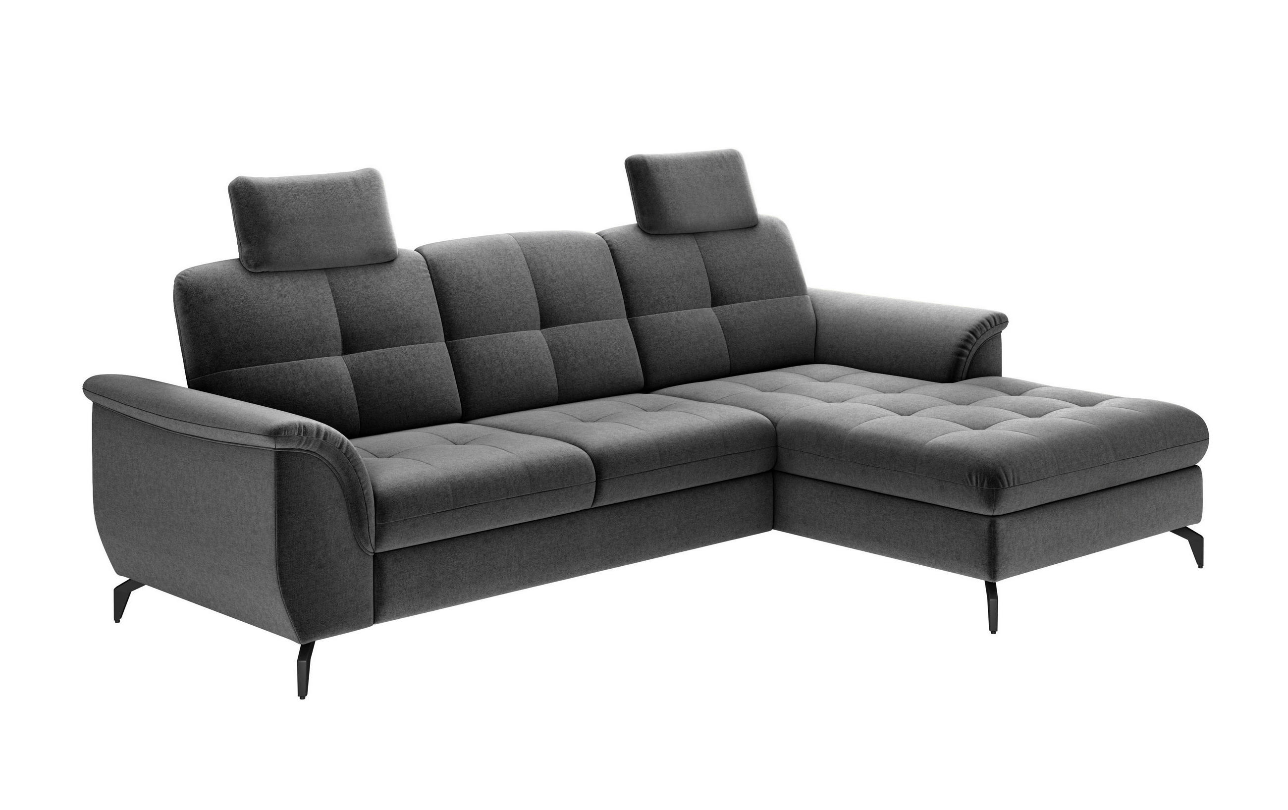 KOPFSTÜTZE in Flachgewebe  - Dunkelgrau, Modern, Textil (50/25/12cm) - Sit & More