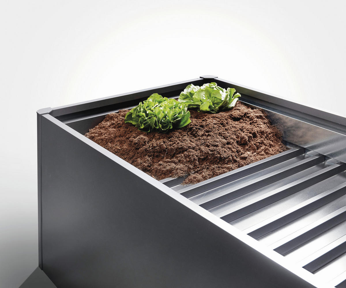 ZWISCHENBODEN - Dunkelgrau, Basics, Metall (196/3/100cm) - Biohort