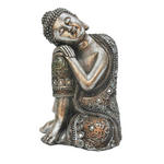 BUDDHA 15,5/23/14,5 cm  - Champagner, Basics, Kunststoff (15,5/23/14,5cm) - Ambia Home