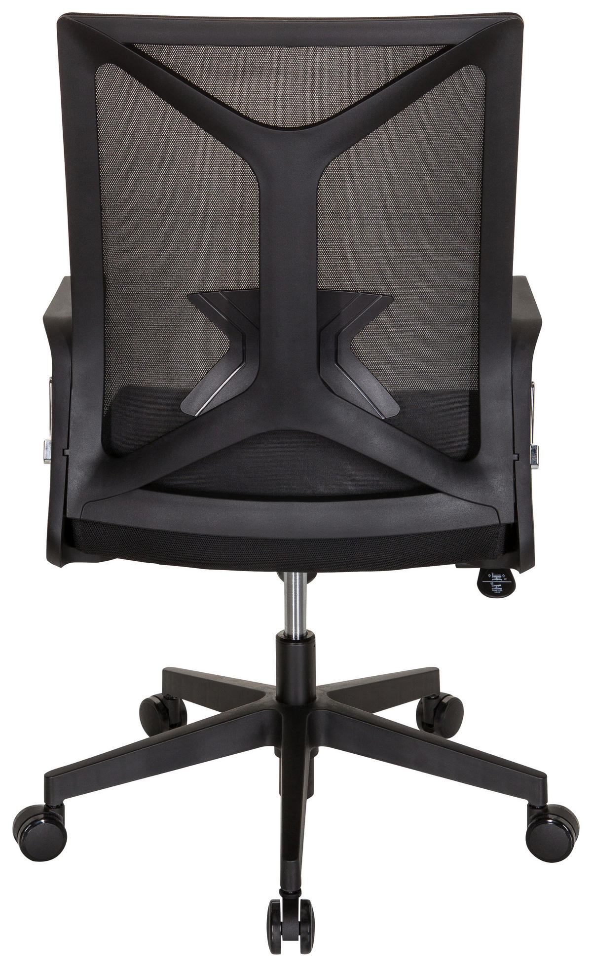 DREHSTUHL  in Netzbespannung, Flachgewebe Schwarz  - Schwarz, MODERN, Kunststoff/Textil (57/97/62cm) - MID.YOU