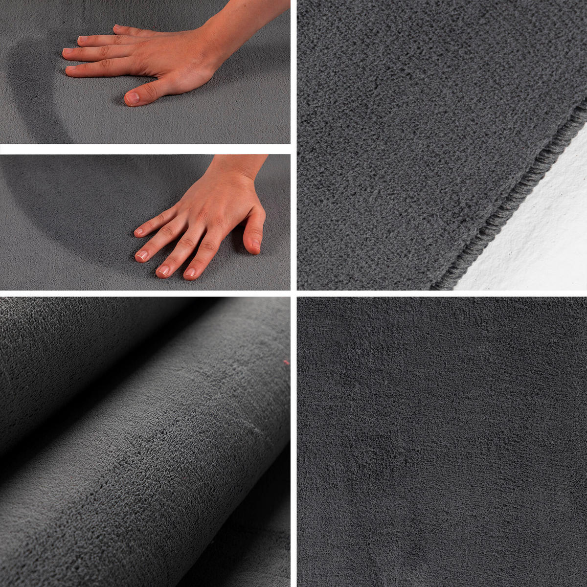 FLACHWEBETEPPICH 200/200 cm Sky Grau  - Grau, Design, Textil (200/200cm) - Novel