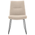 STUHL - Sandfarben/Beige, Design, Textil/Metall (50/90/68cm) - Valnatura
