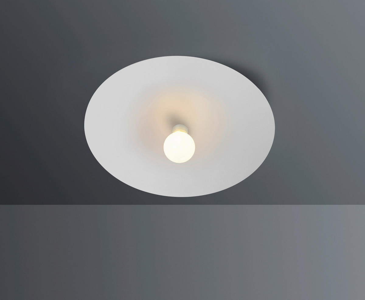 DECKENLEUCHTE Chio 44/6,5 cm   - Weiß, Basics, Metall (44/6,5cm) - BOPP