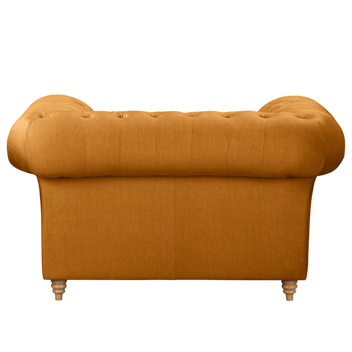 SESSEL in Mikrofaser Bernsteinfarben  - Bernsteinfarben, Design, Holz/Textil (128/75/91cm) - P & B