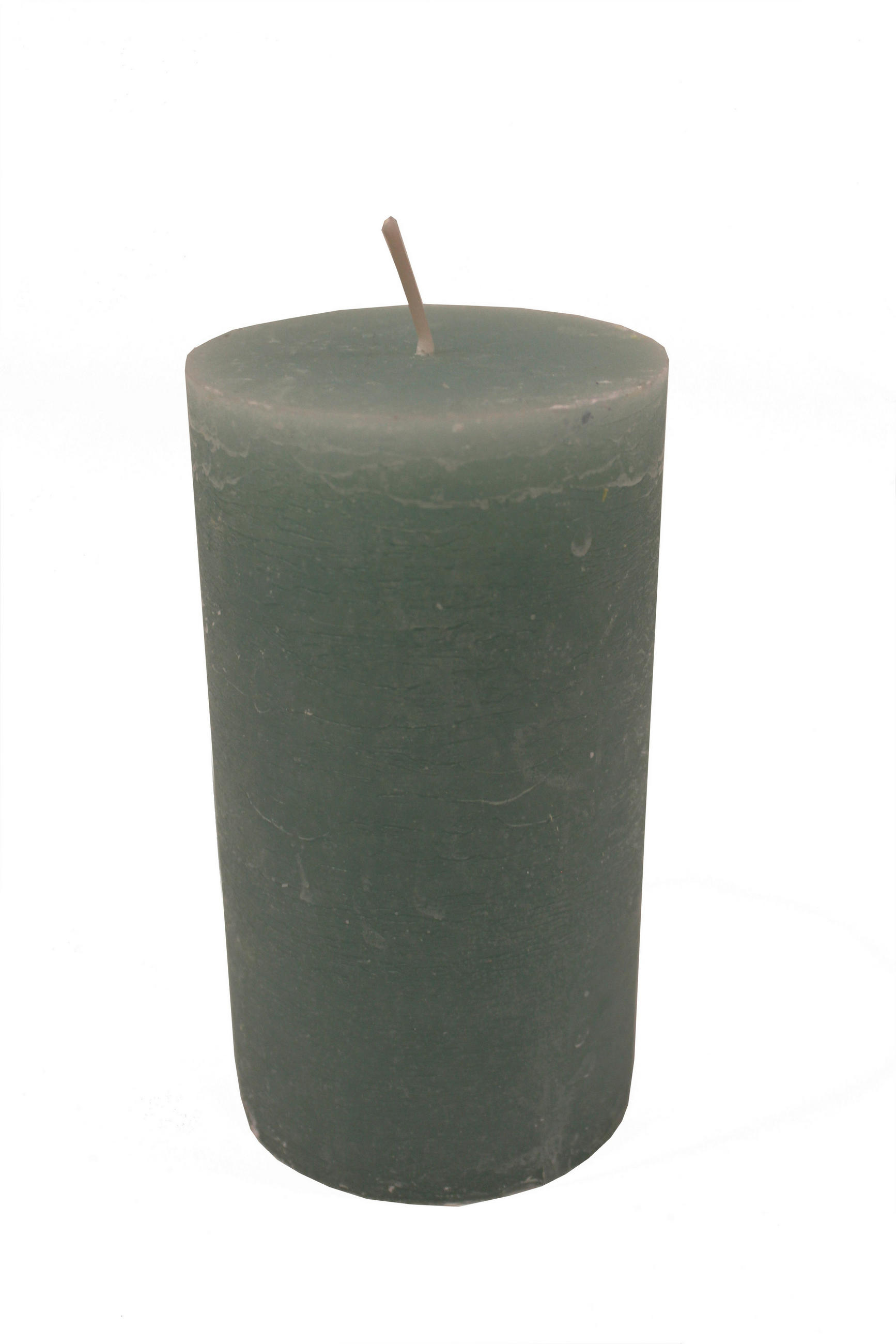 VELIKA SVEČA - pastelno zelena, Basics, naravni materiali (10/18cm) - Ambia Home