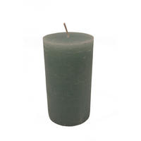 VELIKA SVEČA - pastelno zelena, Basics, naravni materiali (10/18cm) - Ambia Home
