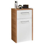 UNTERSCHRANK 40,6/71,8/32,8 cm   - Chromfarben/Eichefarben, Design, Holzwerkstoff/Metall (40,6/71,8/32,8cm) - Carryhome