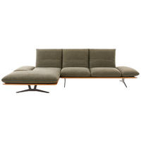 ECKSOFA  in Flachgewebe Grün  159/314 cm  - Schwarz/Grün, Design, Holz/Textil (159/314cm) - Dieter Knoll
