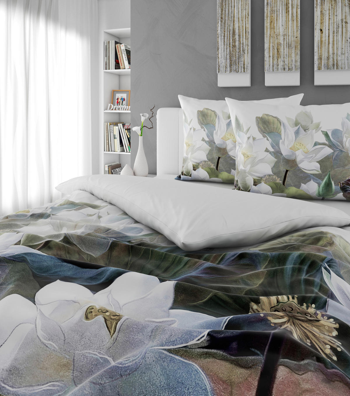 POSTELJINA SA DVA LICA 200/200 cm saten bela  - bela, Osnovno, tekstil (200/200cm) - Esposa