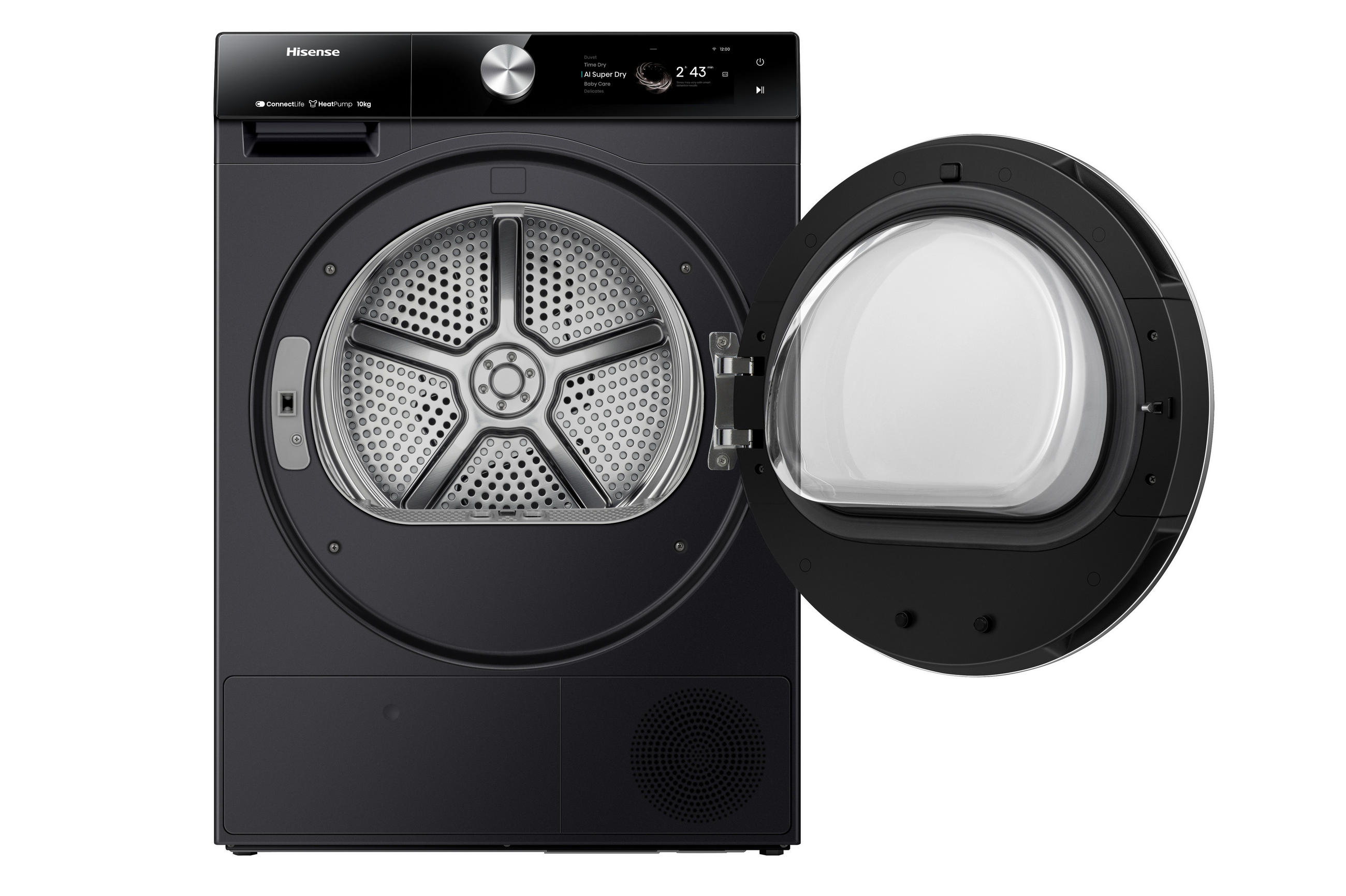 WÄRMEPUMPENTROCKNER DH7S107BB  - Schwarz, Basics, Glas/Kunststoff (59,5/84,5/64cm) - Hisense