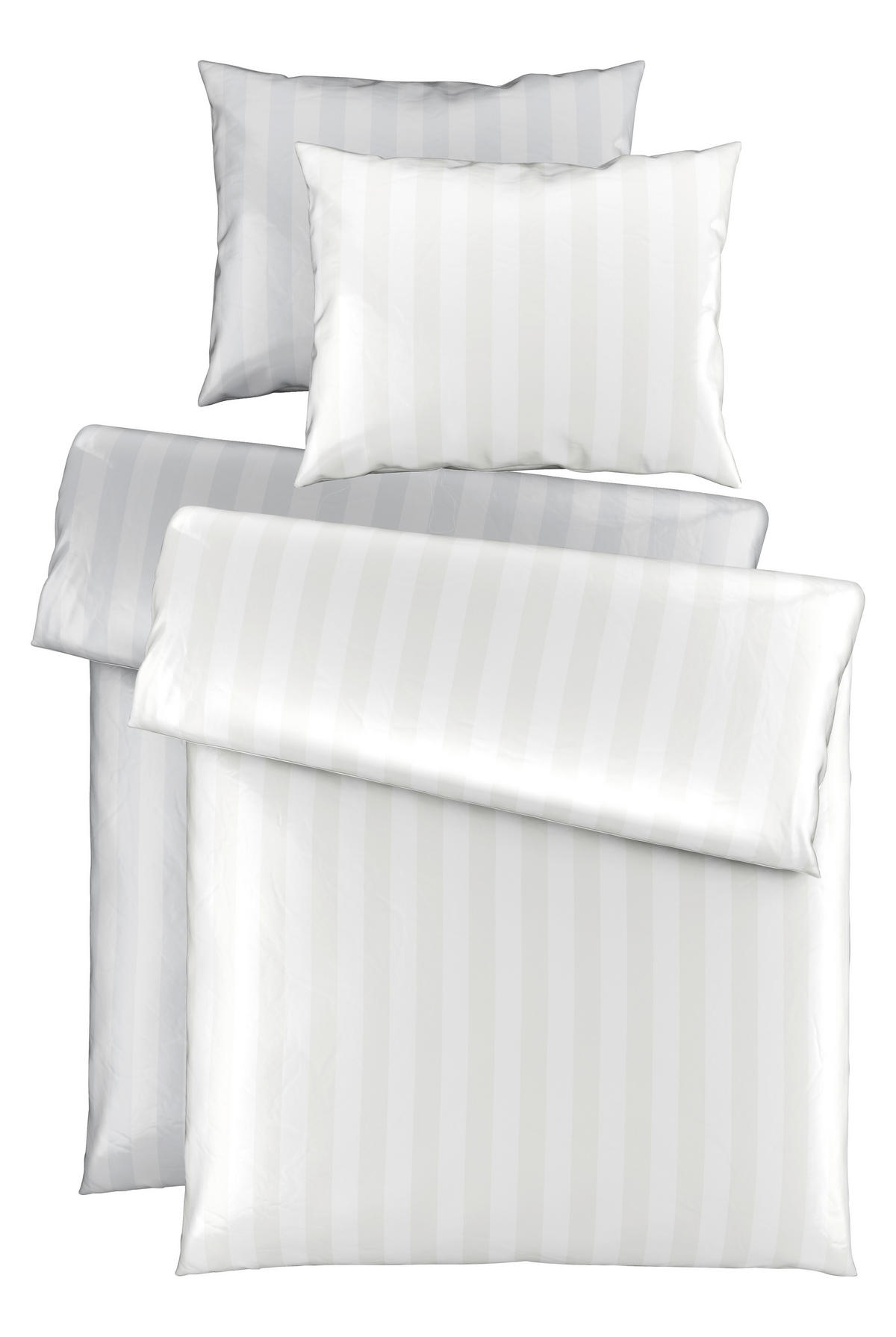POVLEČENÍ, satén, bílá, 140/200 cm - bílá, textil (140/200cm) - Dieter Knoll