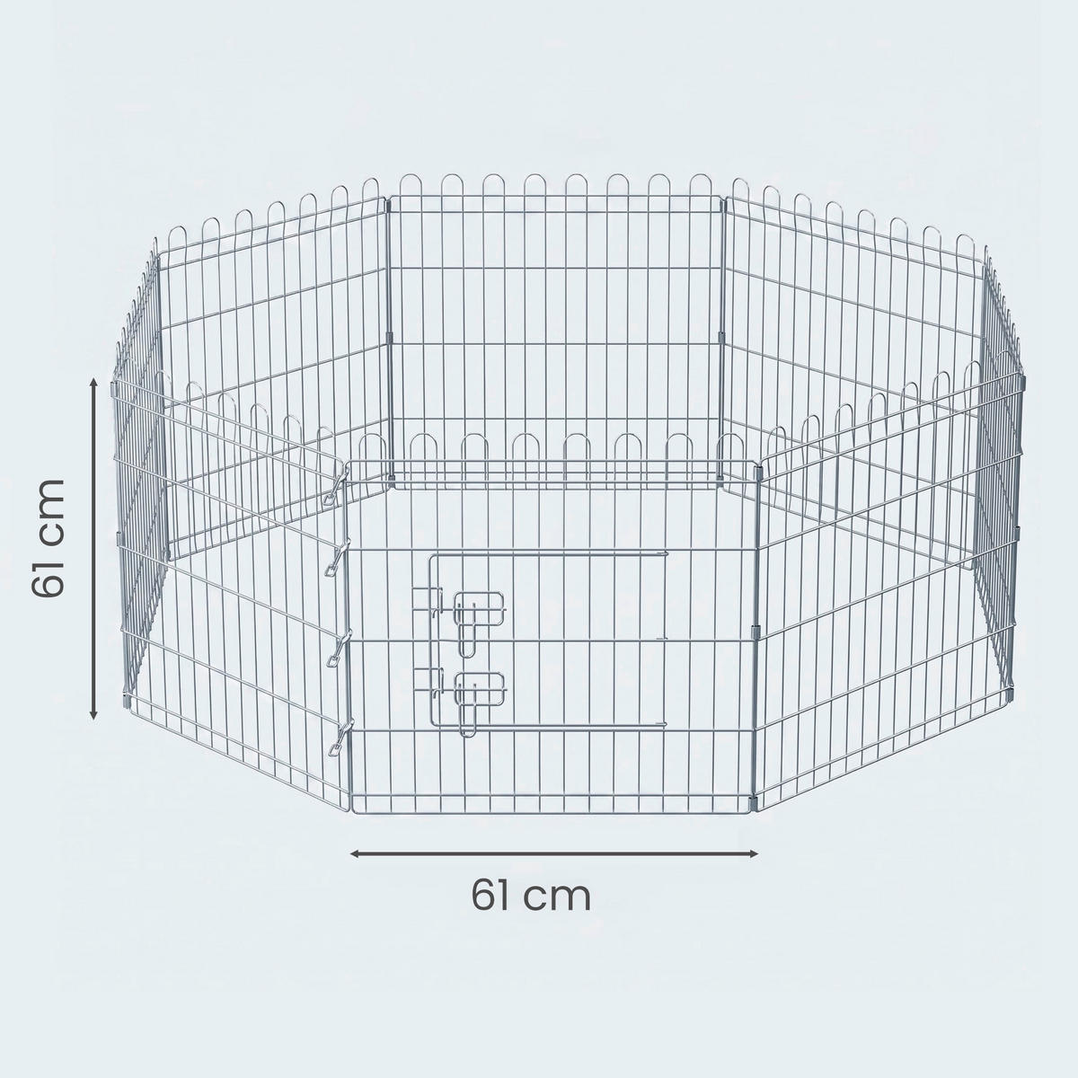 HEIMTIERGEHEGE - Silberfarben, Trend, Metall (159/61/159cm) - Boxxx